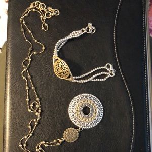Necklace and bracelet.   SOLD
